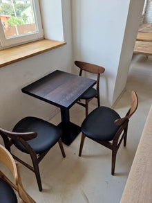 Square Oak Cafe Table by S10Home