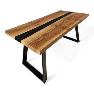 Wabi Black Epoxy Table
