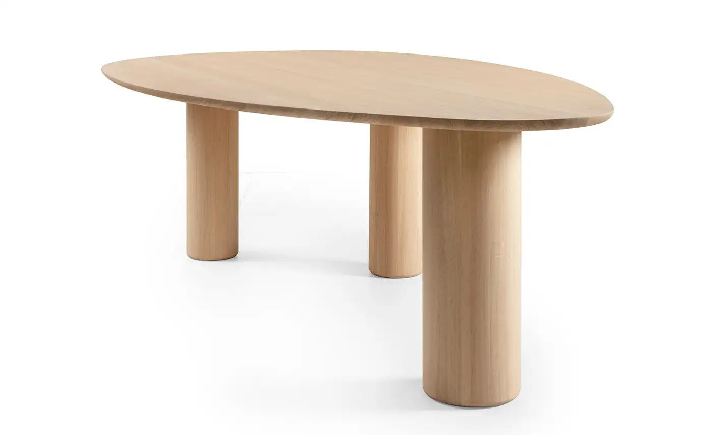 Liv Oval Oak Dining Table S10Home