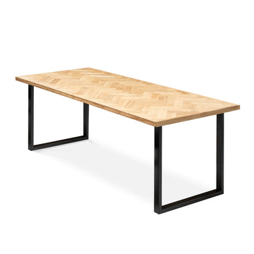 Eleganter Heringbone-Esstisch mit Auszug – S10Home