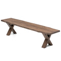 Oak Bench, Chocolate, 2-6 Seater 