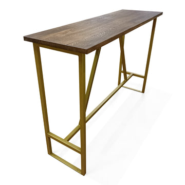 Bar-Tisch Quadrat – Stahlbeine 