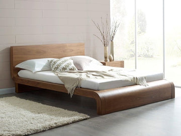 Emma Walnut Wood Bed - S10Home