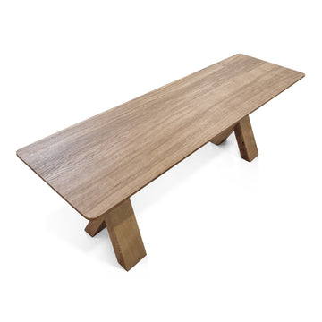 Natürliche Eichenbank 140 cm auf Lager 