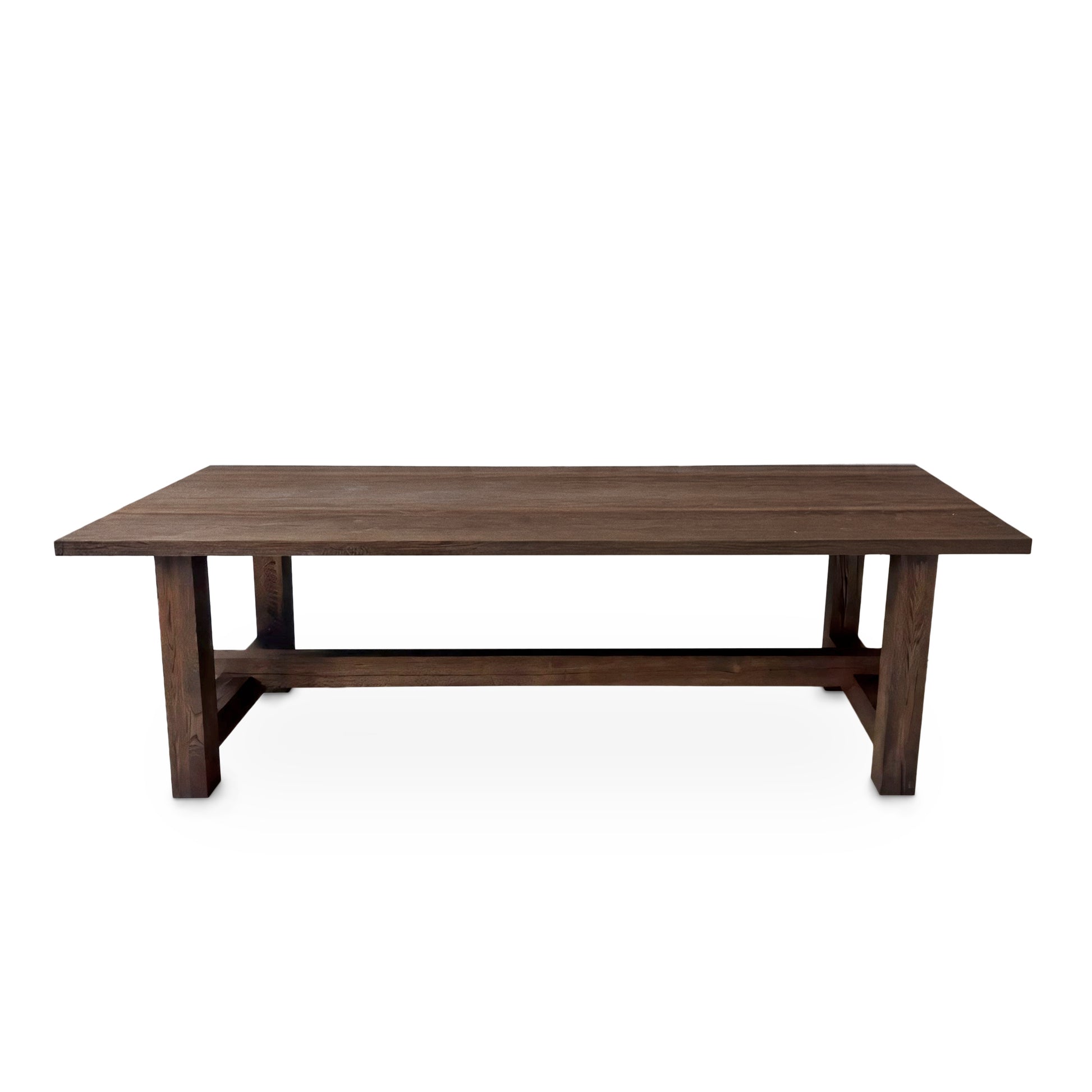 Rustic Extendable Dining Table in Chocolate Oak S10Home