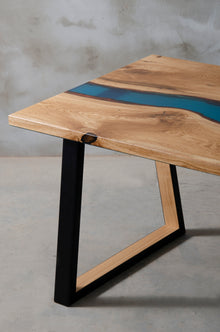 Wabi Blue Epoxy Table | S10Home