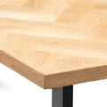 Pure Herringbone Dining Table Extendable - S10Home