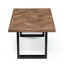 Chocolate Oak Herringbone Coffee Table - S10Home