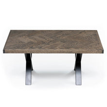 Charcoal Herringbone Oak Coffee Table 