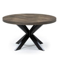 Round Herringbone Coffee Table, Charcoal 