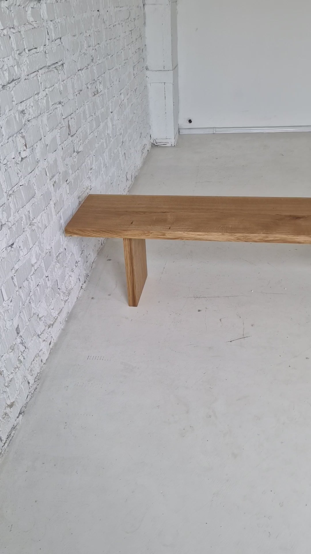 Natural Oak Bench by S10Home