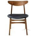 Eva Walnut Dining Chair Leather S10Home