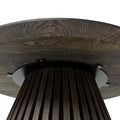 Charcoal Round Oak Coffee Table - S10Home