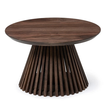 Vivien Runder Couchtisch in Schokoladen-Nussbaum | S10 home