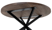 Round Dark Oak Dining Table Extendable by S10Home